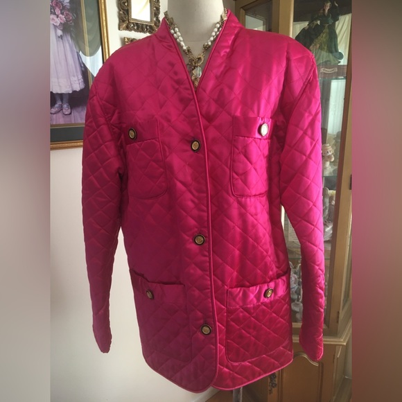 Cover Ups pink quilted jacket size M - Picture 1 of 3
